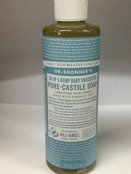 18 In 1 Hemp Unscented Pure Castile Soap