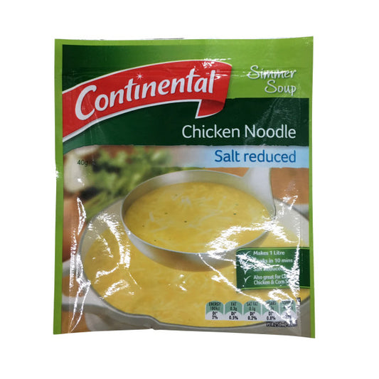 Chicken Noodle Simmer Soup Salt Reduced