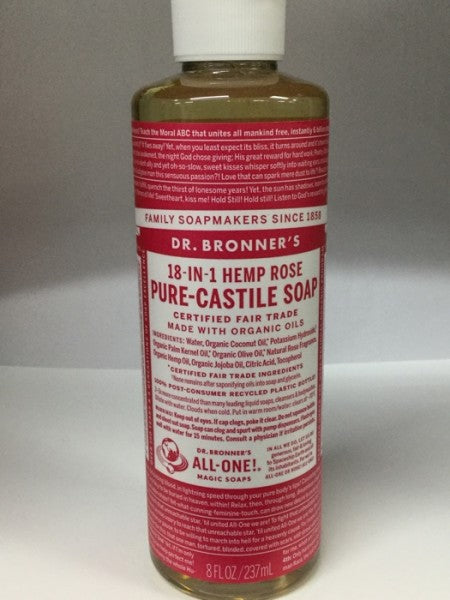 18 In 1 Hemp Rose Pure Castile Soap