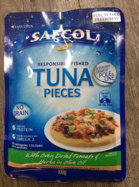 Tuna Pieces w/ Tomato & Herbs in Olive Oil