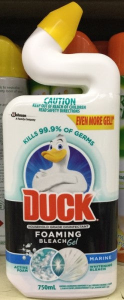 Duck Foaming Bleach Gel Toilet Bowl Cleaner Marine