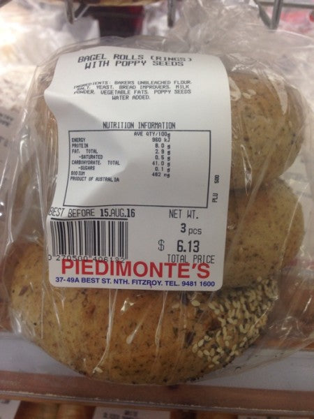 Bagel w/ Poppy Seeds