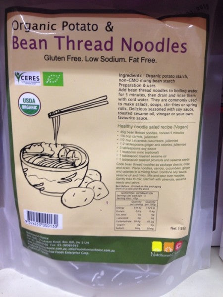 Organic Potato & Bean Thread Noodles