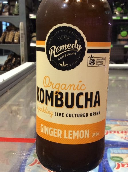 Organic Kombucha Ginger lemon