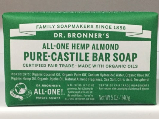 All One Hemp Almond Pure Castile Bar Soap