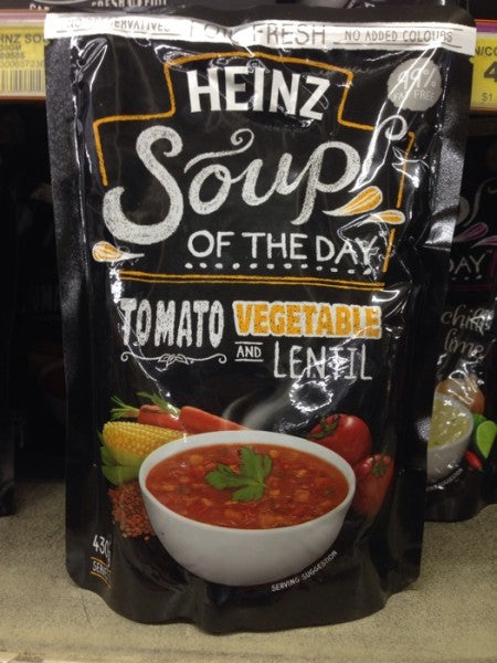 Soup of the Day - Tomato  Vegetable and Lentil