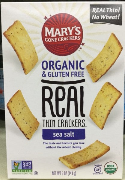 Organic & Gluten Free Real Thin Crackers Sea Salt