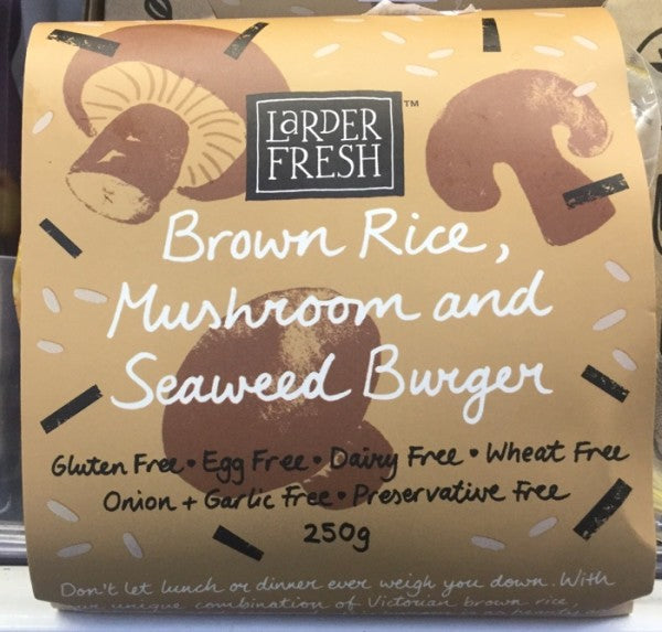 Brown Rice  Mushroom & Seaweed Burger