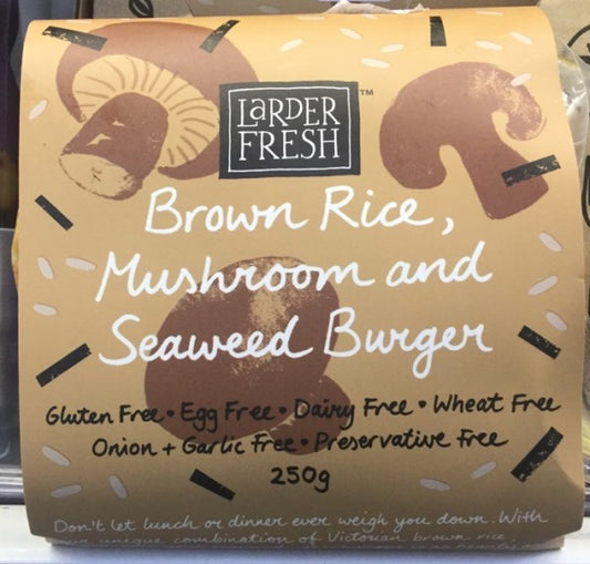 Brown Rice  Mushroom & Seaweed Burger