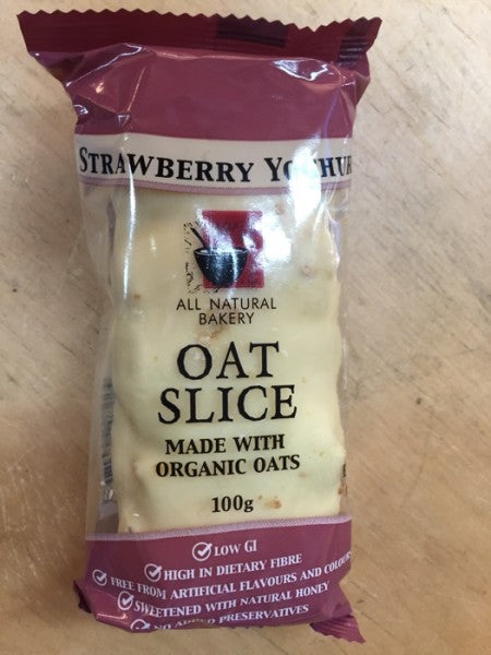 Strawberry Yoghurt Oat Slice