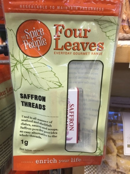 Gourmet Spices Saffron Threads Whole