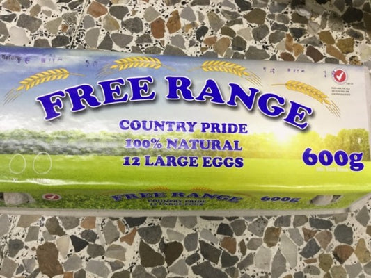 Free Range 12 Large Eggs