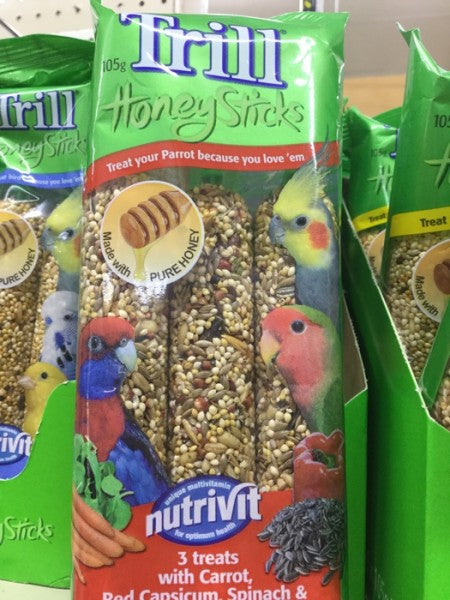 Honey Sticks For Parrots 3 Pack