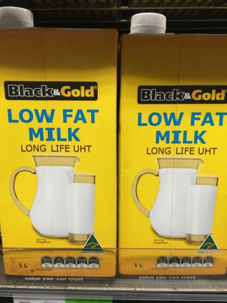 Low Fat Milk Long Life UHT