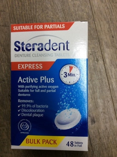 Express Active Plus Denture Cleansing Tablets