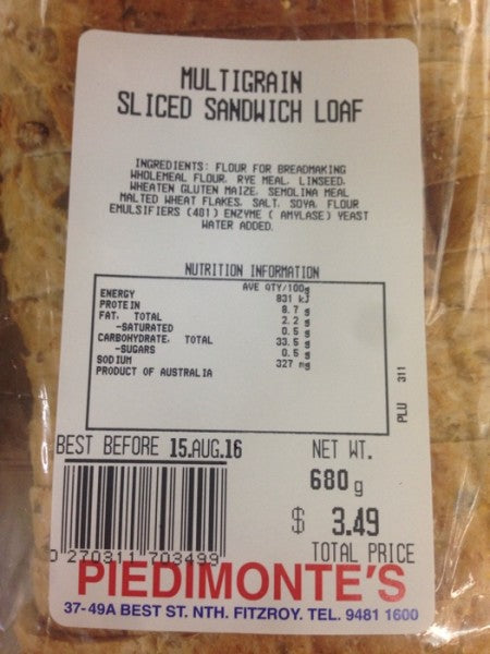 Multigrain Slices Sandwich Loaf