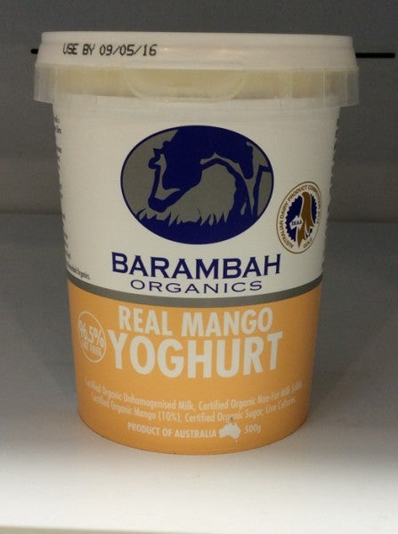 Organic Real Mango Yoghurt Lactose Free