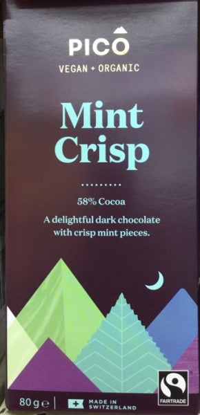 Dark Chocolate 58% Cocoa Mint Crisp