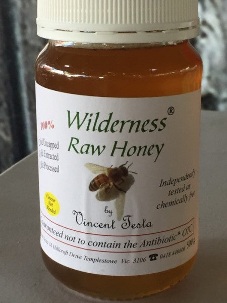 500g Wilderness Raw Honey