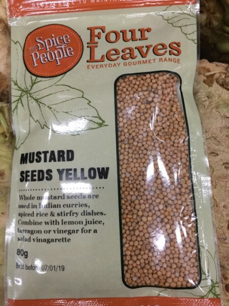 Four Leaves Mustard Seeds Yellow