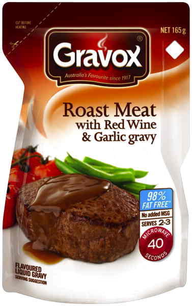 Roast Meat Red Wine & Garlic Liquid Gravy