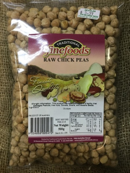 Raw Chick Peas
