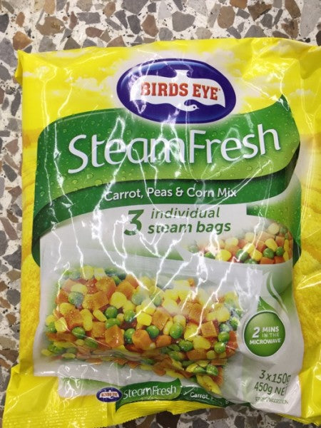 Steam Fresh Carrot  Peas& Corn Mix