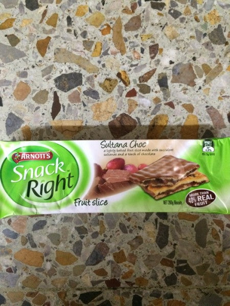 Snack Right Morning Slice Sultana Choc