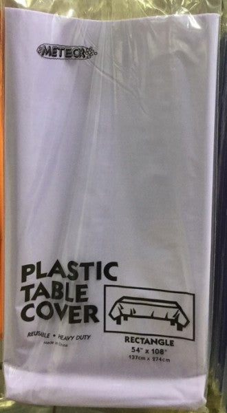 Plastic Rectangle Table Cover Lavender