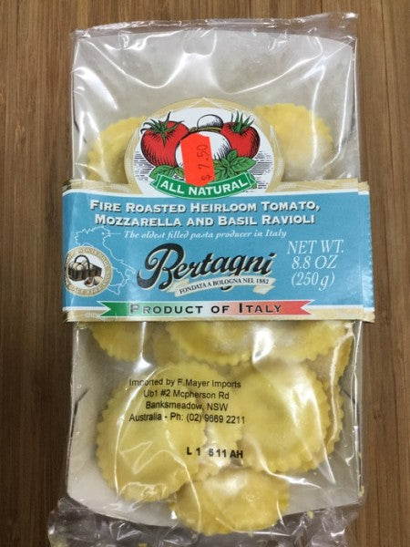 Fire Roasted Tomato  Mozzarella & Basil Ravioli