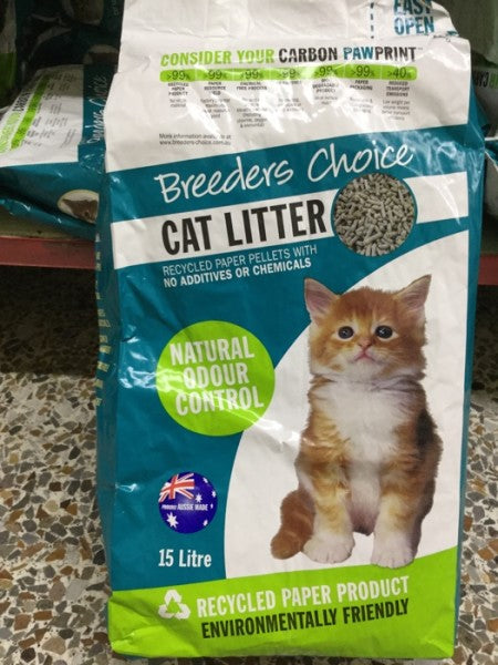 Breeders Choice Recycled Paper Cat Litter