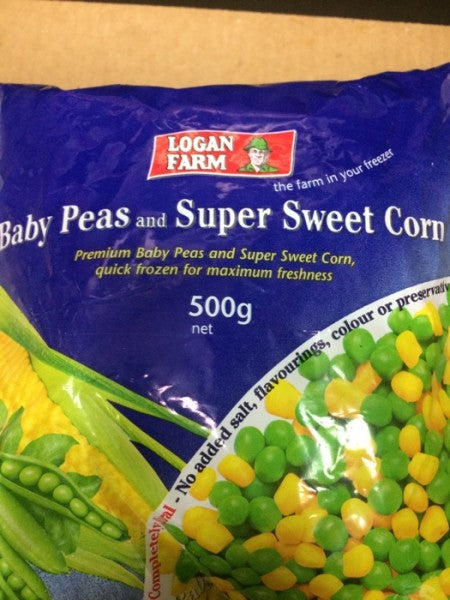 Baby Peas and Super Sweet Corn