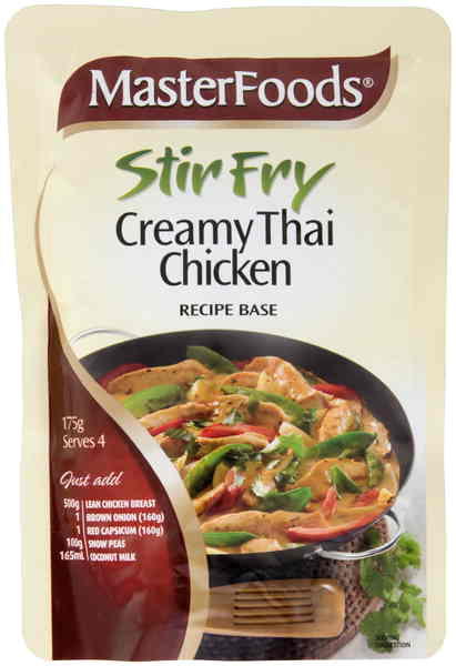 Masterfoods Stirfry Creamy Thai Chicken Recipe Base