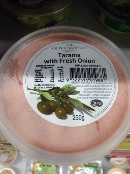 Tarama With Fresh Onion