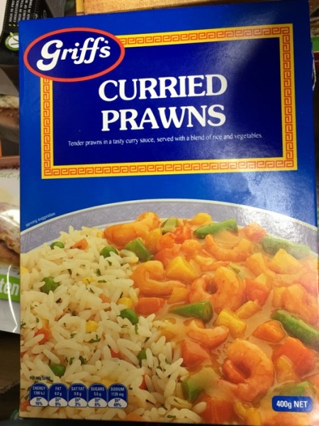 Curried Prawns with Vegetables & Fried Rice Frozen Dinner