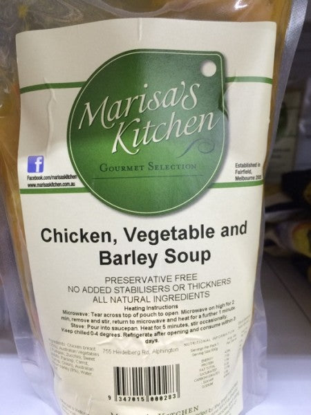 Chicken  Vegetable & Barley Soup