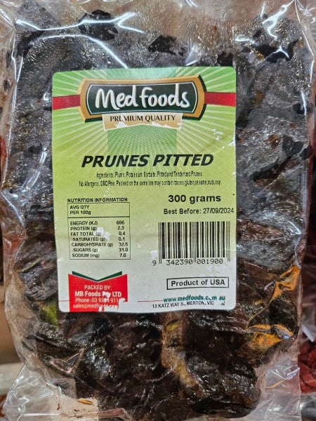 Prunes Pitted | 300g | Medfoods | YG-FFF-1921 | FFF-000928