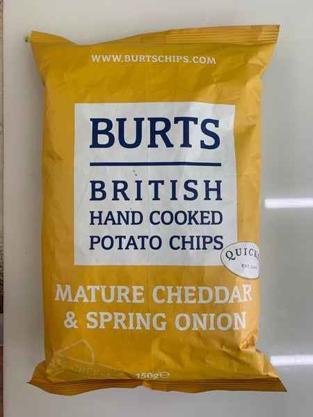 Mature Cheddar & Spring Onion Chips | 150g | Burts | YG-FFF-843 | FFF-001479