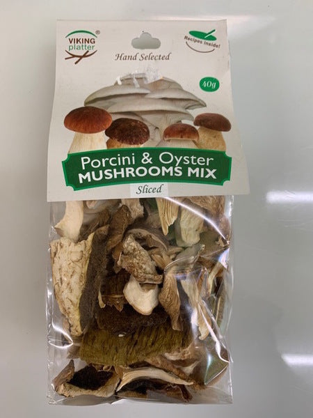 Porcini & Oyster Mushroom Mix | 40g | Viking Platter | YG-FFF-849 | FFF-001485