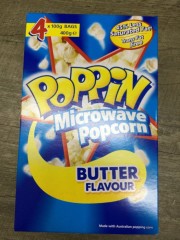  Microwave Popcorn Butter Flavour | 400g | Poppin | PD-9310273211470 | YG-PSN-291 | PD-024098