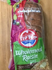 Wholemeal Raisin Toast | 600g | Tip Top | PD-9339423005547 | PD-9339423005547 | YG-PSN-8885 | PD-047996