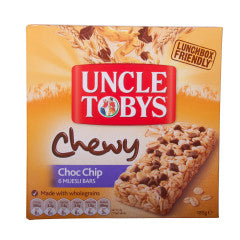 Choc Chip Bars Packet 6 | 185g | Uncle Tobys | PD-9310060406942 | YG-PSN-2739 | PD-051772