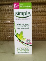 Hydrating Light Moisturiser | 125ml | Simple | PD-5011451103931 | YG-PSN-6354 | PD-052180