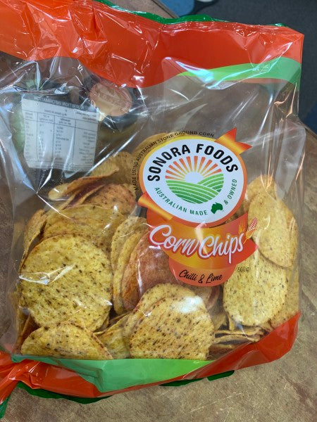 Chilli & lime corn chips