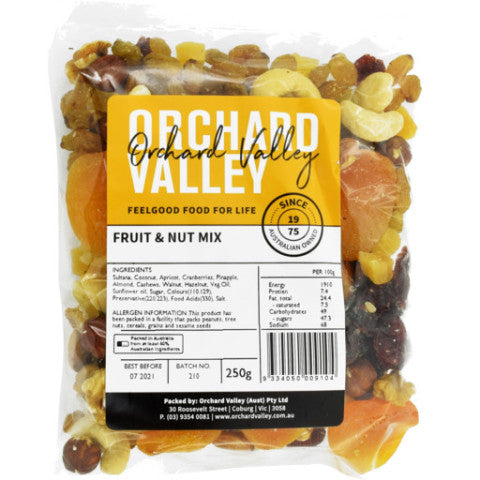 Fruit And Nut Mix | 250g | Orchard Valley | YG-011669-PD-016180