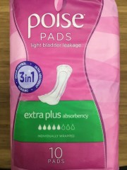 Poise Pads Extra Plus Absorbency | 10 Pads | Kimberley-Clarl | YG-009100-PD-052659