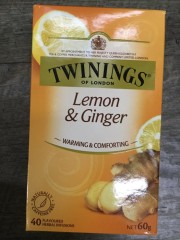 Lemon & Ginger Tea | 40 Bags | Twinings | YG-010154-PD-022278