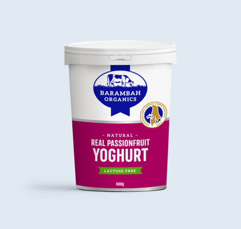 Real Passionfruit Yoghurt | 500g | Barambah Organics | YG-RO3-22 | RO-006757