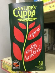 English Breakfast Organic Tea Bags | 60 Bags | Natures Cuppa | YG-009452-PD-051977