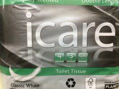 Toilet Paper 4 Pack | 3 Ply 4 Pack Lightly Scented | I Care | YG-010540-PD-024096